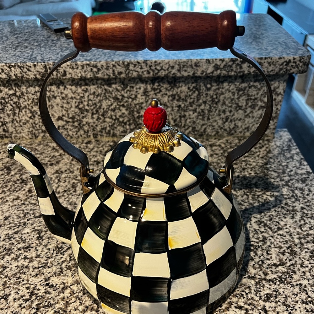 MacKenzie-Childs Courtly Check Tea Kettle